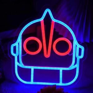 The Iron Giant Neon Sign Friendly Robot Night Light Room Wall Decor